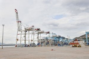 Logistics zone at the port of “Tanger-Med” (© Ph. Fraysseix)
